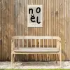 Quotes - Noël - Zwart - Beige - Kerst Tuinposter op houten frame 2 cm dik klein -sfeer4