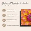 Dahlia - Bloem - Oranje Inductie beschermer vinyl 3mm middel -zzsfeer2_SP