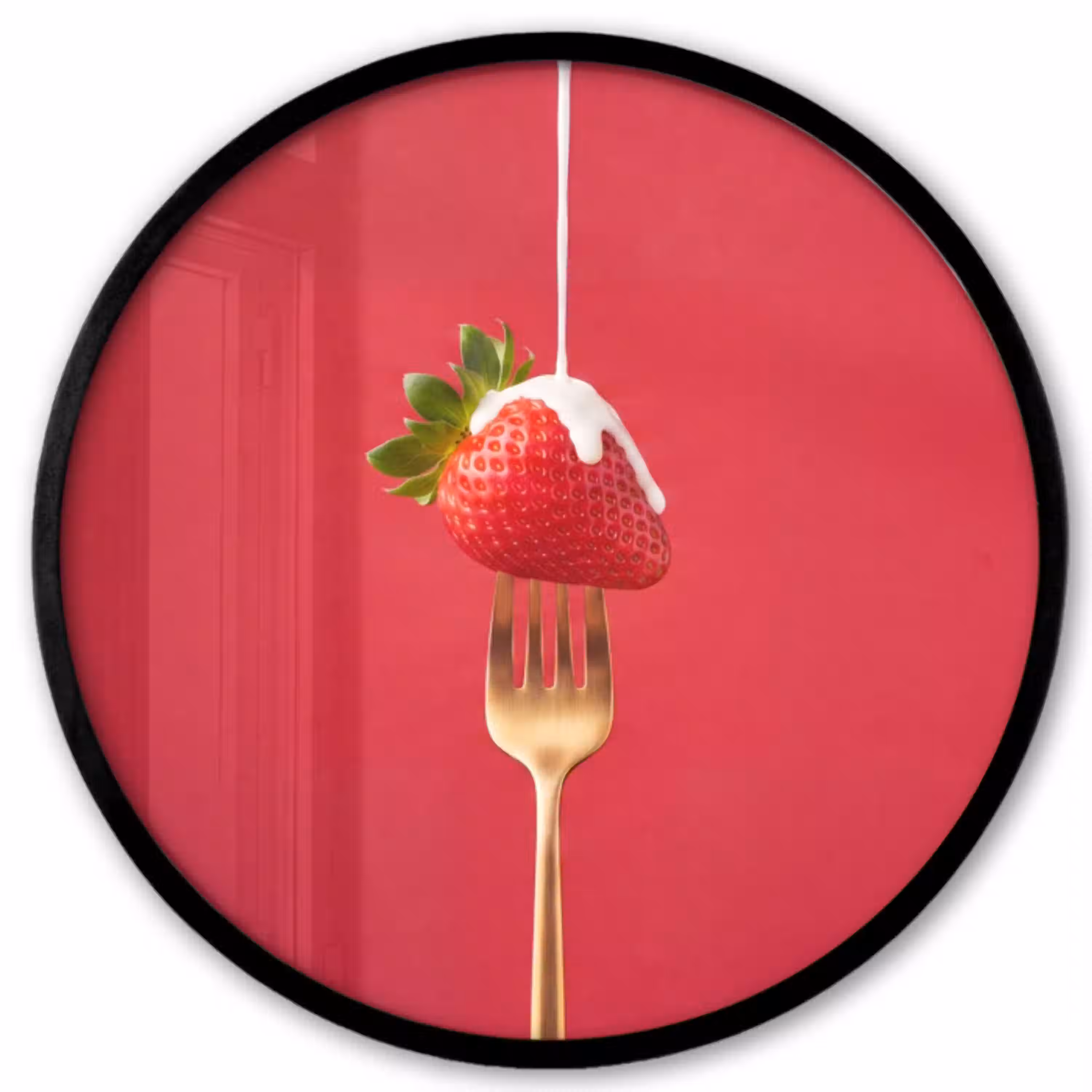 Fruit - Room - Modern Fotolijst rond zonder passe partout klein -3d
