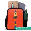 Raket - Planeten - Rood Rugzak - Zwart middel -inhoud_NL