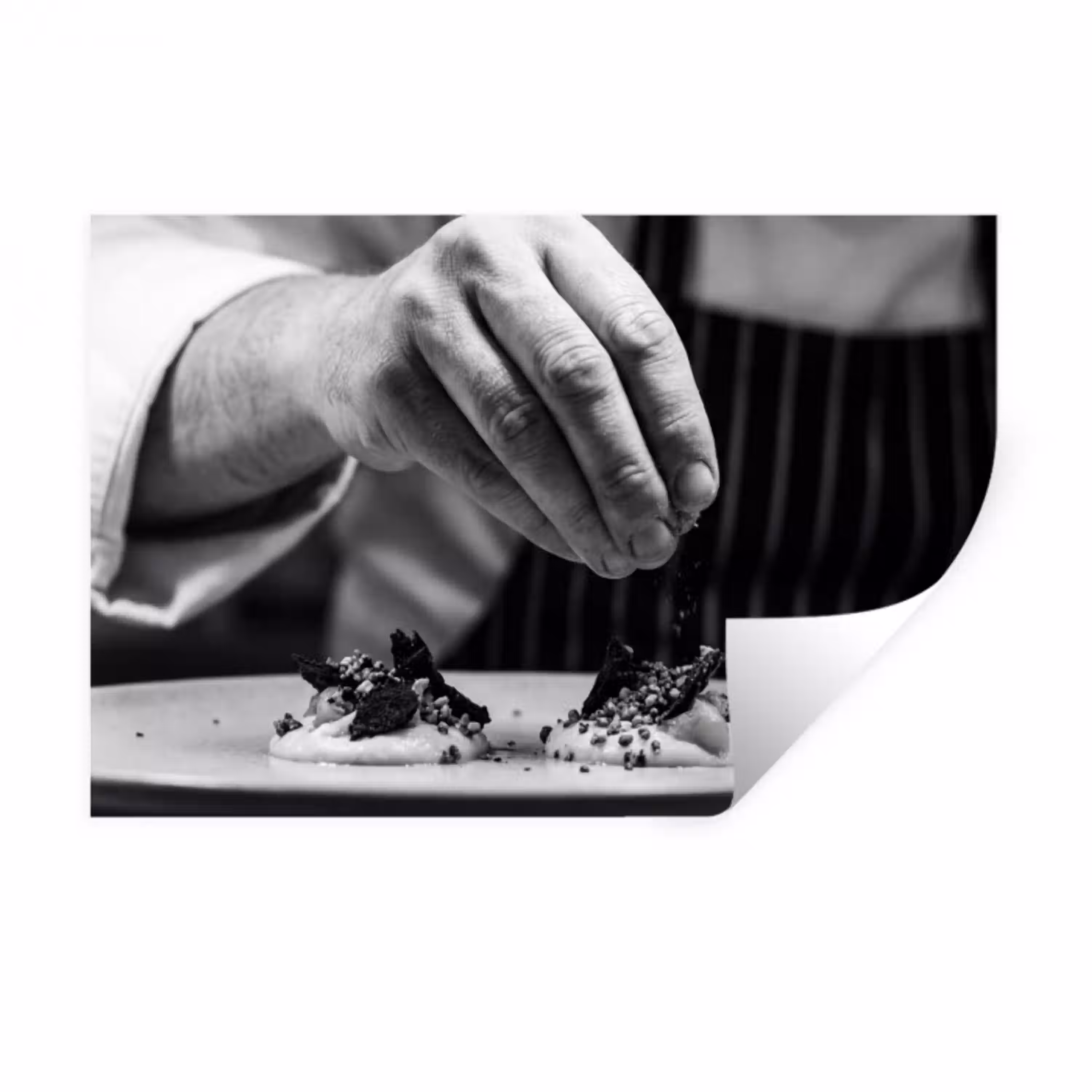 Chef - Garnering - Gerecht Muursticker klein -3d