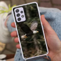 Zeearend - Vliegen - Bos - Natuur Hoesje Samsung Galaxy A52 5G met koord klein -sfeer3