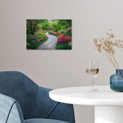 Park - Bloemen - Tuin poster papier klein -sfeer3