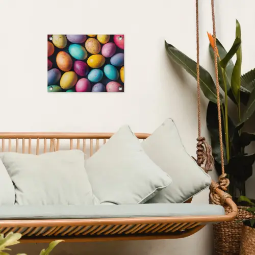 Kleurrijk - Paaseitjes - Spetters tuinposter los doek klein -sfeer7