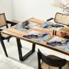 Marmer - Blauw - Goud Placemat vinyl groot -zzsfeer4_Kitchenyeah-website