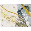 Abstract - Goud - Natuur - Kunst tuinposter los doek klein -3d