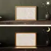 Bloemenprint - Grijs - Crème Light Box met kabel (Tafellamp) klein 924 -sfeer3