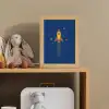 Raket - Blauw - Sterren Light Box met kabel klein -sfeer2_kind