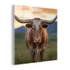Longhorn - Landschap - Zonsondergang plexiglas 5mm klein -z3d