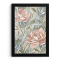 Elegant - Romantiek - Roze fotolijst zwart zonder passe partout klein -3d