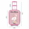 Eenhoorn - Roze - Bloemen Kinderkoffer - Roze klein -productfoto_formaten