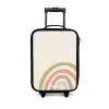 Ruwe regenboog pastel Kinderkoffer - Zwart klein -3d
