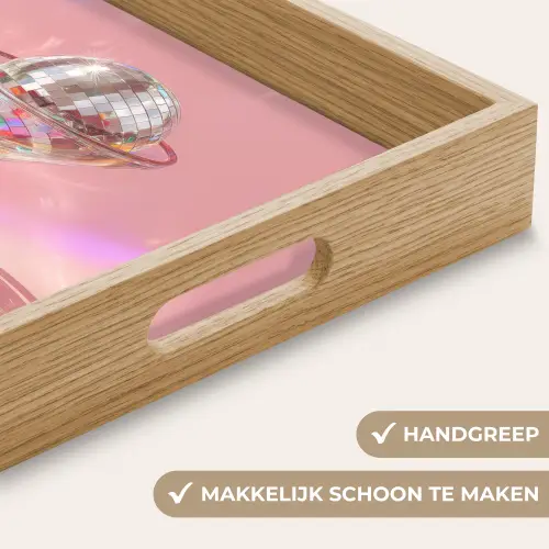 Martiniglas - Discobal - Fonkelende lichtvlekken Dienblad Rechthoek middel -USP_HandgreepNL
