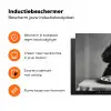 Poedel - Hond - Zwart - Wit - Schattig - Pasta Inductie beschermer vinyl 3mm klein -zzzzzzz-td-ups