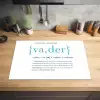 Quotes - Vader definitie - Spreuken - Woordenboek Inductie beschermer vinyl 3mm klein -sfeer5