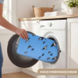 Zwaluwen - Vliegen - Blauw Badmat klein -USP_WasbaarDE