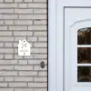 Wit vlak - Klassiek Naambord Huisje klein -sfeer1