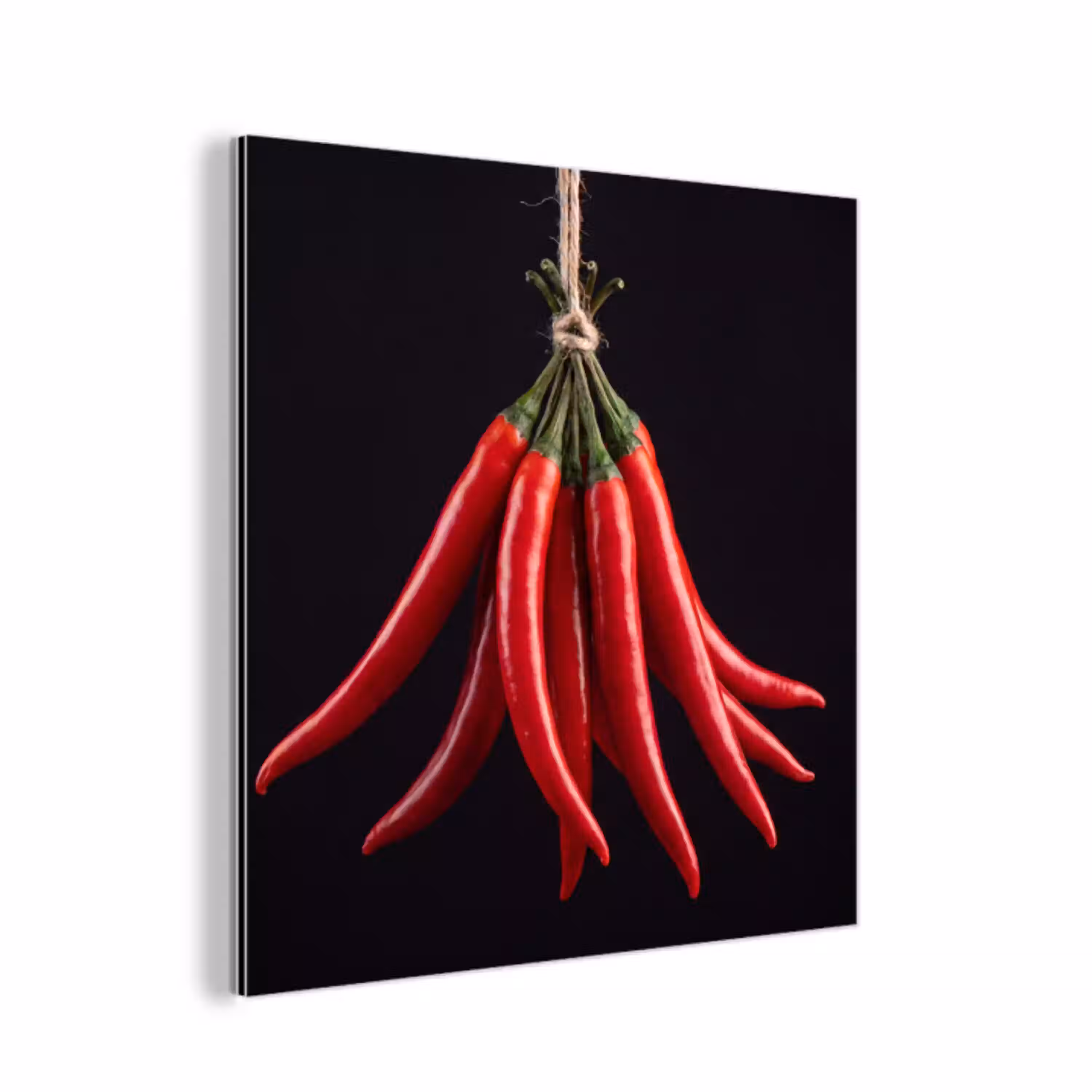 Rode peper - Eten aluminium wit klein -3d