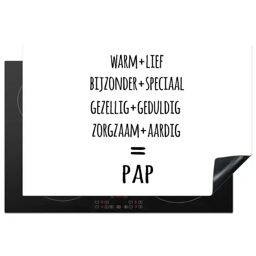 Quotes - Pap definitie - Spreuken - Vader Inductie beschermer vinyl 3mm klein -3d