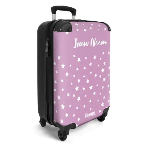 Sterrenstof NBS - Handbagage koffer - Kinderen Unisex middel -productfoto_3d