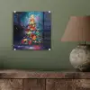 Kerstboom - Kerst - Abstract - Kleurrijk plexiglas 5mm klein -sfeer3