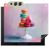 Macarons - Schaal - Pastel - Kleurrijk Inductie beschemer met haakjes middel -3d