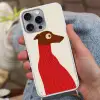 Silhouet - Hond - Trui - Rood Hoesje iPhone 16 Pro Max met koord klein -sfeer3