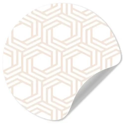 Design - Geometrie - Patroon Wandcirkel behangsticker klein 186 -3d