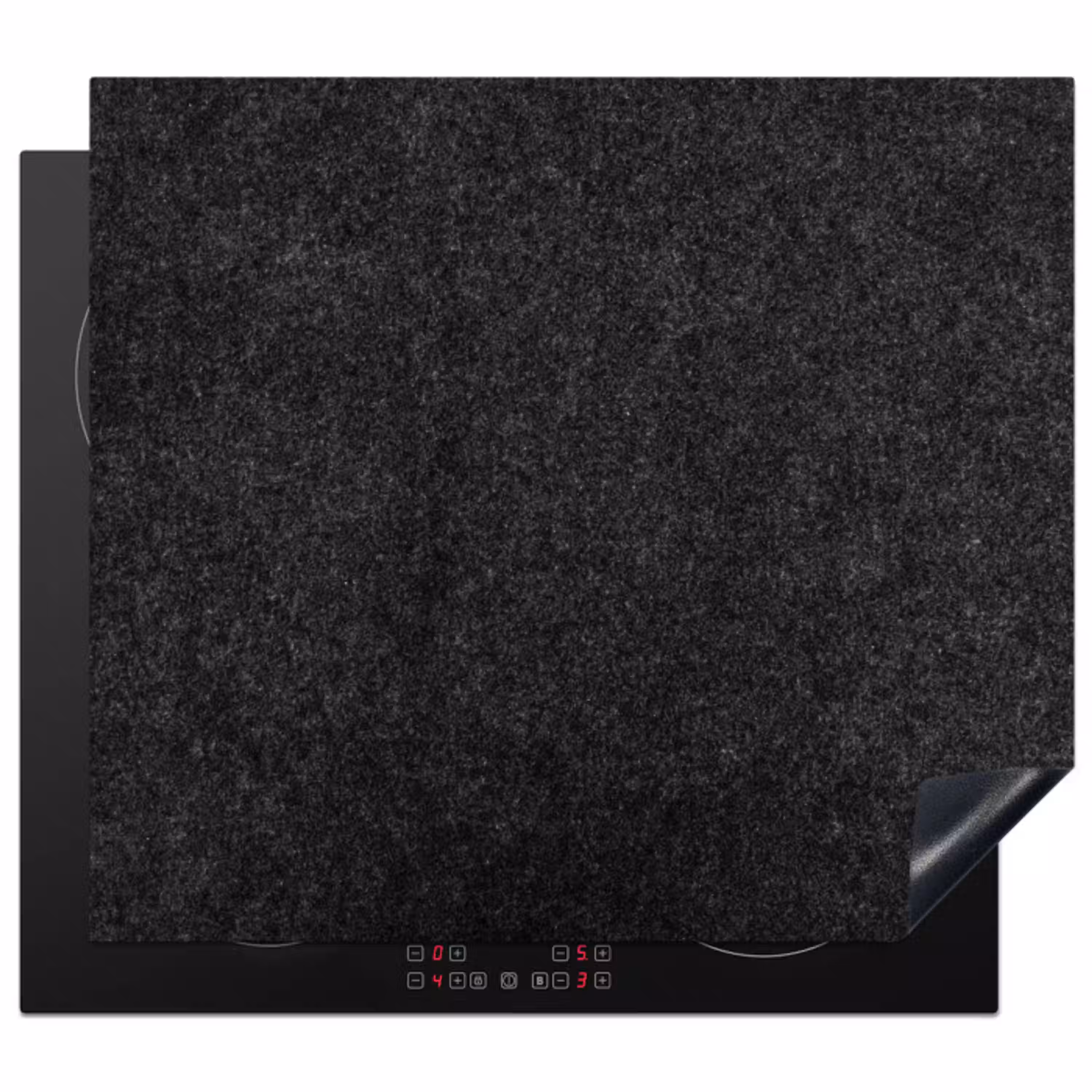 Textuur van Nachtelijk Graniet Inductie beschermer vinyl 3mm middel -3d