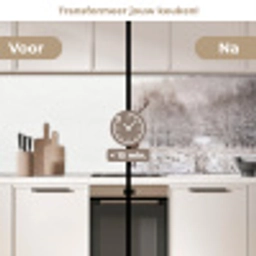 Edelhert - Bos - Sneeuw - Winter - Majestueus keuken achterwand 2 middel -voor-na2_NL