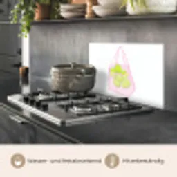 Netzakje - Roze - Illustratie - Limoenen keuken achterwand spatscherm klein -usp_DE