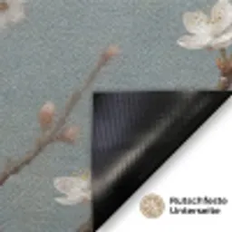 Botanisch - Stilleven - Blauw Deurmat klein -antislip_DE