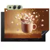 Chocomelk - Drinken - Warm - Bruin Inductie beschemer met haakjes klein -3d