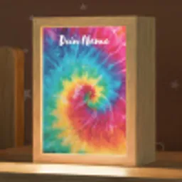 Kleurrijk - Regenboog - Spiraal Light Box met kabel (Kinderlampje) klein -zzz_3d_website