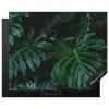 Monstera -  Inductie beschermer - Bladeren - Tropical - Afdekplaat voor kookplaat Inductie beschermer vinyl 3mm groot -3d