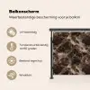Bruin - Goud - Marmer Balkonbeschermer Duitsland klein 596 -specs_NL