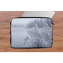 Riet - Bevroren - Winter - Natuur laptophoes neopreen klein -tafel