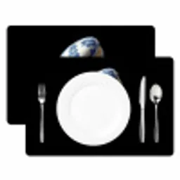 Eten - Macarons - Delfts blauw - Koekjes Placemat vinyl groot -zzsfeer2_Kitchenyeah-website