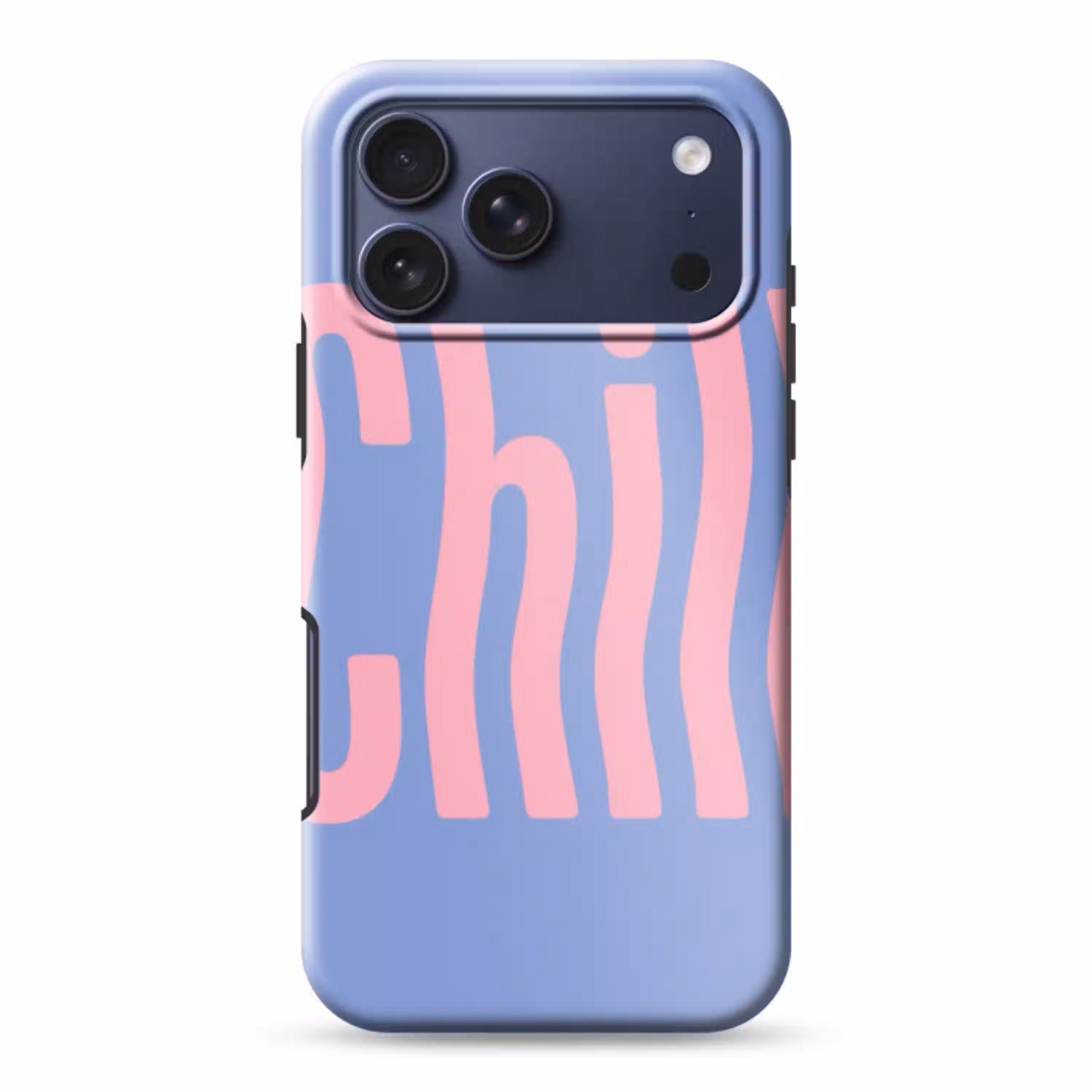 Chill - Roze - Blauw - Golvend Toughcase MagSafe Apple iPhone 17 Pro Max klein -3d