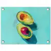Avocado - Groen - Pit - Schaduw tuinposter los doek klein -3d