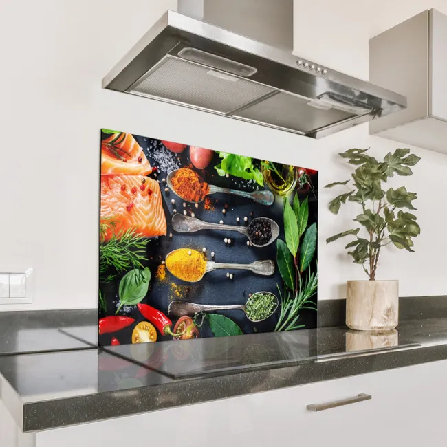 Spritzschutz Küche - Leckeres Spektakel