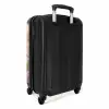 Hamster omringd door bloemen NBS - Handbagage koffer - Kinderen Unisex middel -achterkant