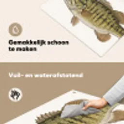 Vissen - Natuur - Vintage Inductie beschemer met haakjes klein -ky-schoon-nl