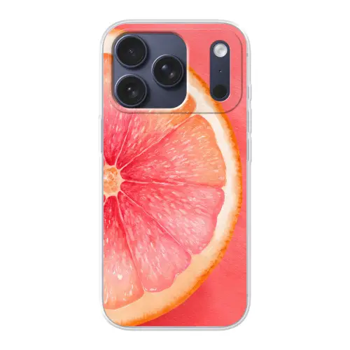 Grapefruit - Roze - Levendig Telefoonhoesje iPhone 17 Pro klein -3d