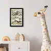 Vogel - Natuur - Dieren - Vintage - Kunstwerk fotolijst zwart zonder passe partout klein -usfeer4_kinderkamer