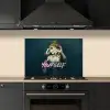 Vrouw - Roos - Quote keuken achterwand spatscherm klein -sfeer1
