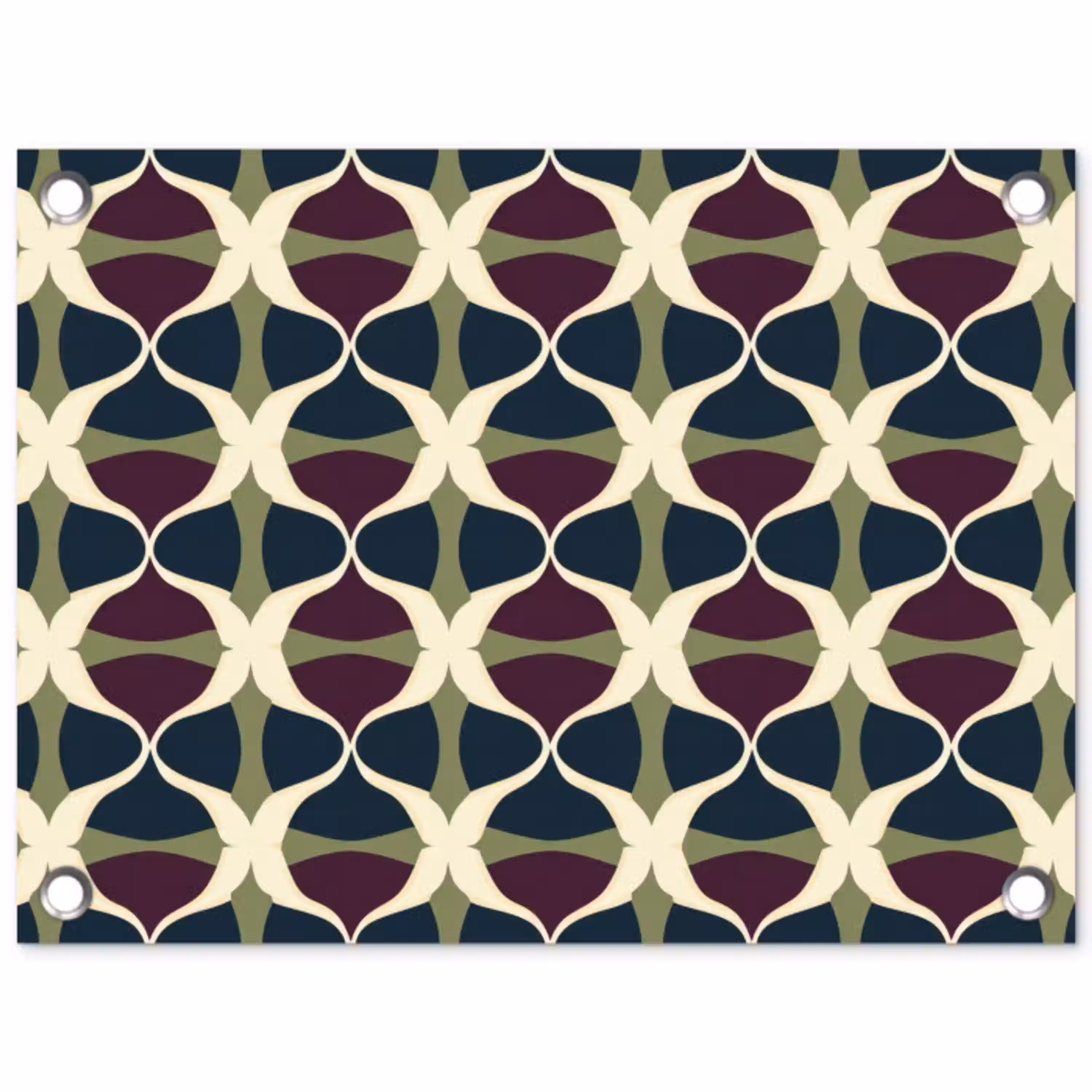 Abstract - Retro - Kleurrijk tuinposter los doek klein 239 -3d