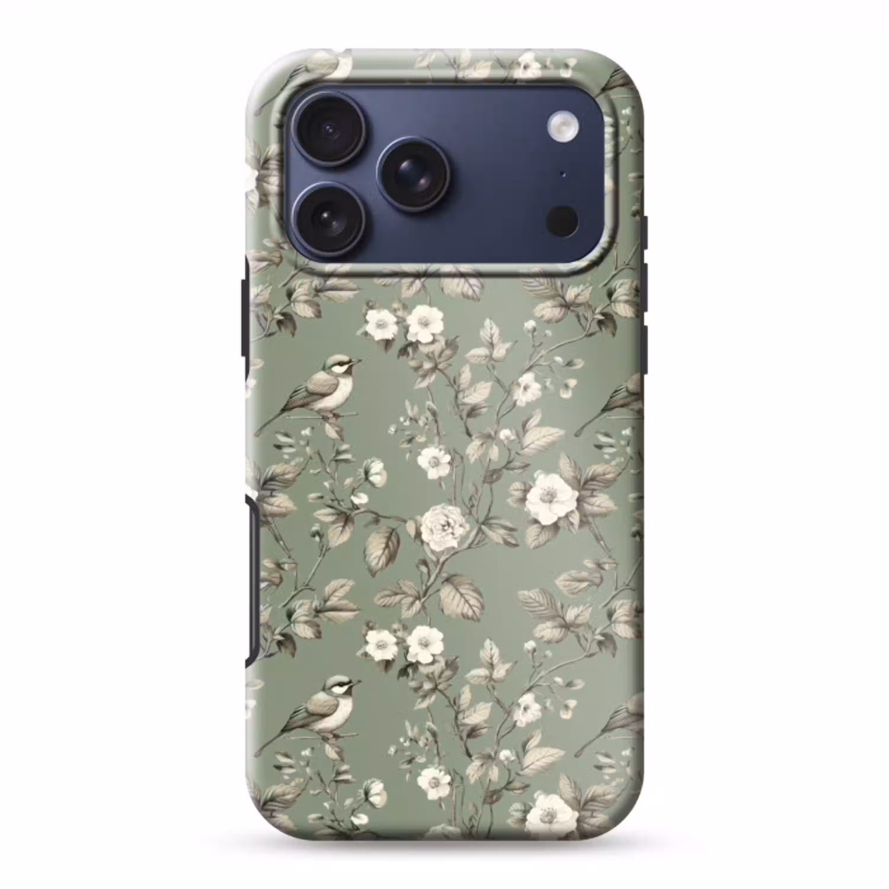 Botanisch - Vogels - Groen Toughcase MagSafe Apple iPhone 17 Pro Max klein 1019 -3d