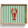 Kreeft - Strepen - Realistisch - Zomers Dienblad Rechthoek middel -z3d_shopping