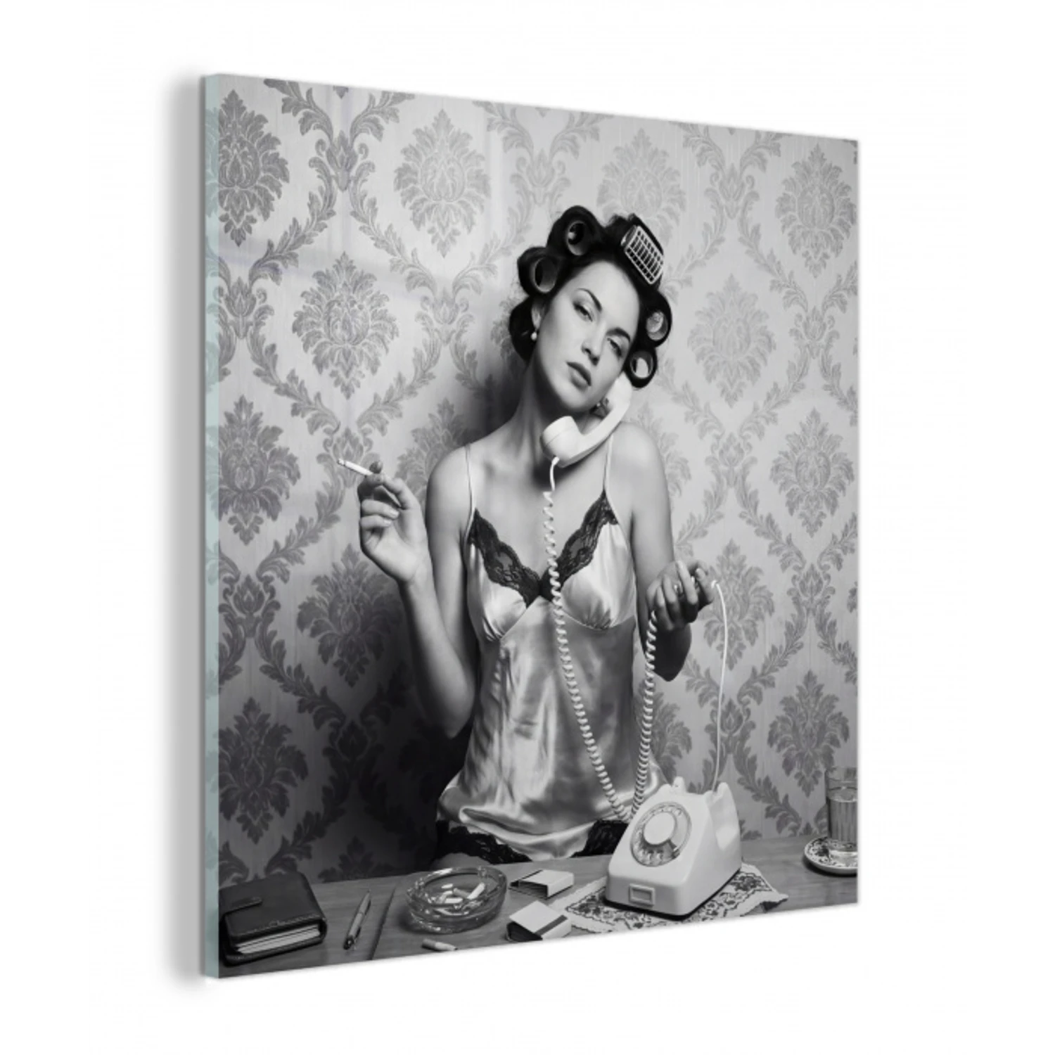 Chic - Vrouw - Zwart - Wit plexiglas 5mm klein -z3d